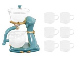 Magideal Mini Cam Çaydanlık Beyaz