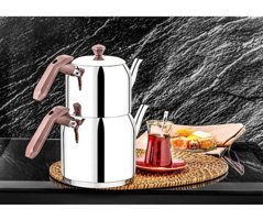 Özlife Gala 125 Çelik Çaydanlık Rose