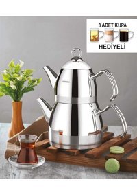 Kahramanlar Mini Çelik Çaydanlık İnox