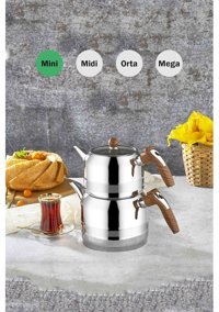 Kahramanlar 1048 Mini Çelik Çaydanlık İnox