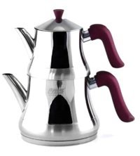 Fms Yıldız 4059 Mini Çelik Çaydanlık İnox-Mor