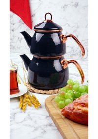 Bambum Sultan T3934 Emaye Çaydanlık Gri