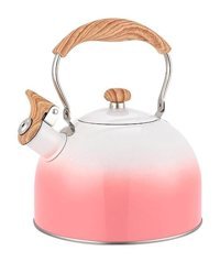 Magideal Düdüklü Mini Üstten Kulplu Çelik Çaydanlık Pembe