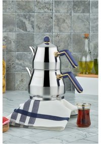 Cooker Everest Çelik Çaydanlık Mavi