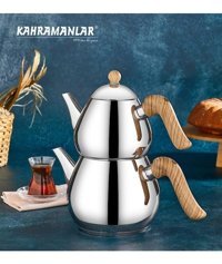 Kahramanlar Damla Çelik Çaydanlık Lila