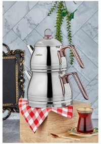 Cooker Lisa Çelik Çaydanlık Rose