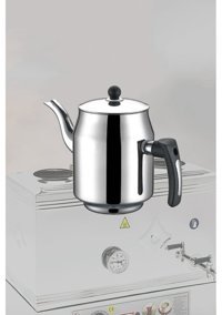 Kahramanlar No 1 Mini Çelik Çaydanlık Siyah