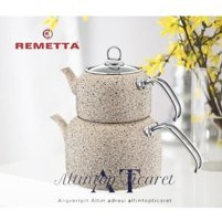 Remetta Delux Granit Çaydanlık Krem