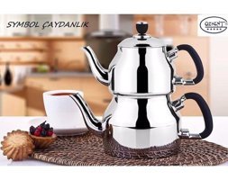 Özkent Symbol K330 Mini Çelik Çaydanlık Gri