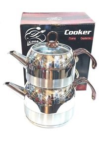 Cooker Tuana 2880 Mini Çelik Çaydanlık İnox