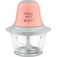 King K 718 600 W 1000 ml Cam Hazneli Öğütücülü Çift Bıçaklı Elektrikli Rondo Pembe