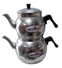 3 Er No 7 Mini Alüminyum Çaydanlık Gri