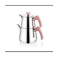 İnter Hanzade Çelik Çaydanlık Inox-Pembe