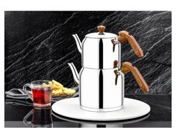 Özlife Çelik Çaydanlık Gri