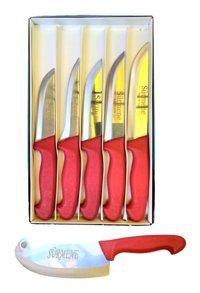 Sürmene Satırlı Paslanmaz Çelik 6 Parça Satır Seti
