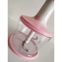 Mother Kitchen 800 ml Plastik Hazneli Üç Bıçaklı Üstten Basmalı Doğrayıcı Pembe