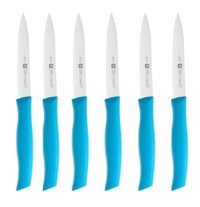 Zwilling 381420900 Mavi Plastik Paslanmaz Çelik 6 Parça Meyve-Sebze Bıçağı Seti