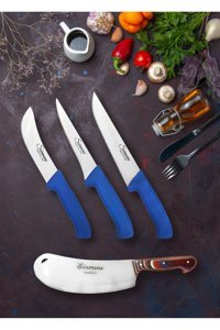 Sürmene Blueberry Forrest Paslanmaz Çelik 4 Parça Satır Seti