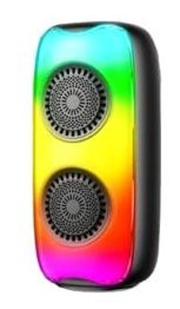 Polygold KTX1475 10 W Radyolu Taşınabilir Işıklı Siyah Bluetooth Hoparlör