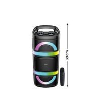 Sunix BTS-110 Taşınabilir Işıklı Siyah Bluetooth Hoparlör