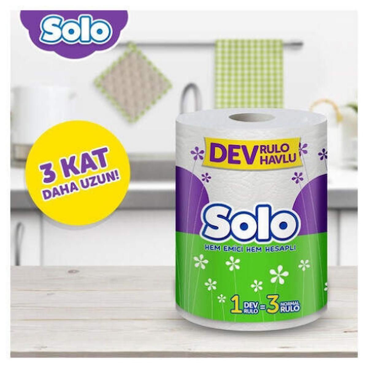 Solo Dev 3 Katlı 24'lü Rulo Kağıt Havlu