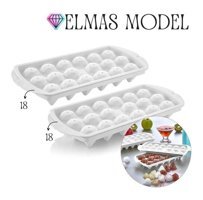Transformacion Plastik Kapaklı Mini Beyaz Küre Buz Kalıbı