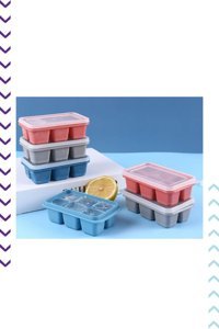 Bimbambom Plastik Kapaklı Renkli Kare Buz Kalıbı