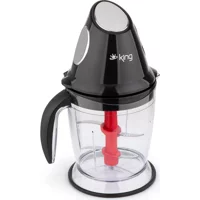King K 760 500 W 1000 ml Plastik Hazneli Öğütücülü 4 Bıçaklı Elektrikli Rondo Siyah
