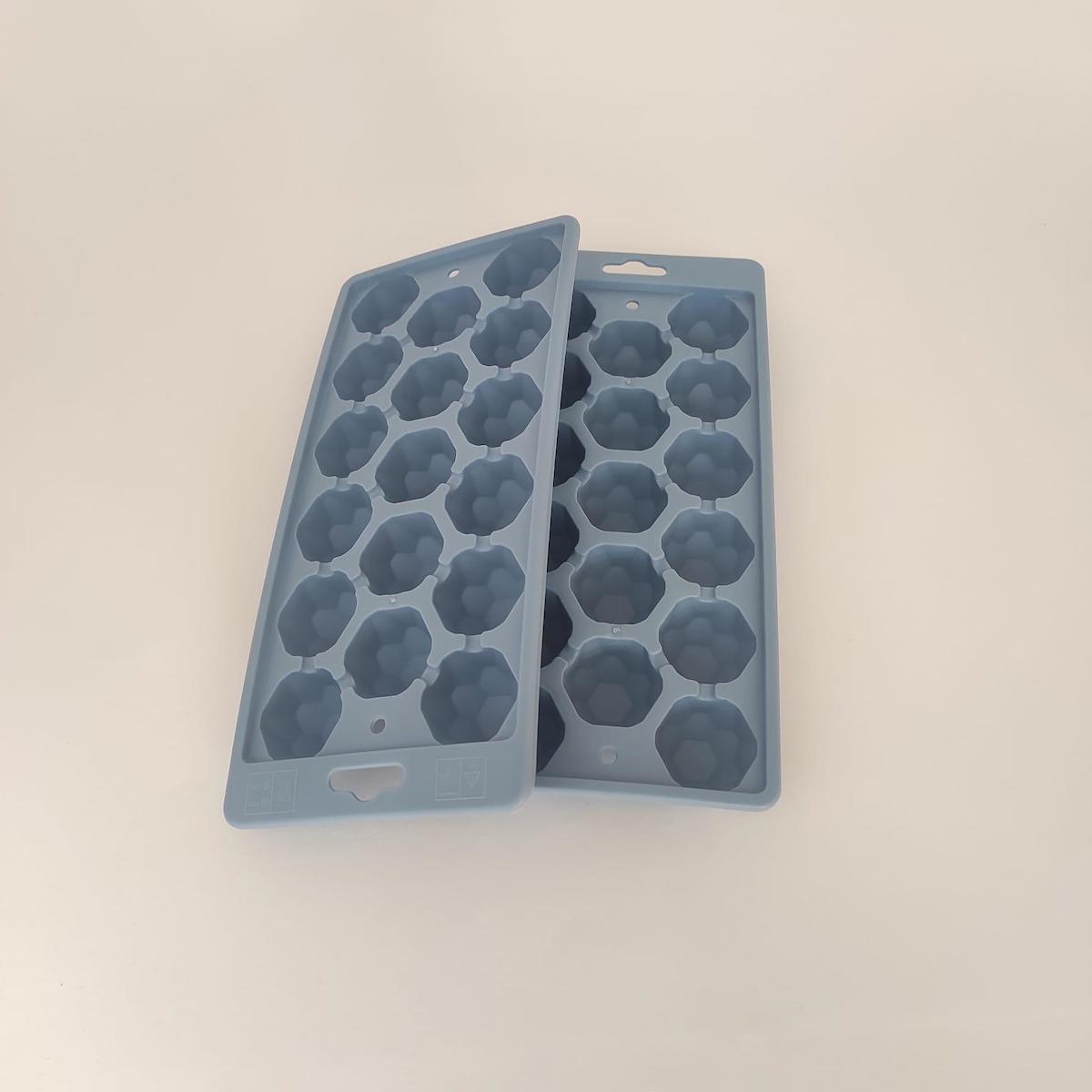 Ramdet Plastik Mini Mavi Geometrik Buz Kalıbı