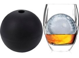Eysigo Silikon Kapaklı Siyah Yuvarlak Buz Kalıbı