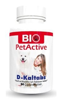 Bio PetActive Kaltabs D Vitamini Sağlığı İçin 84 Tablet Köpek Vitamini