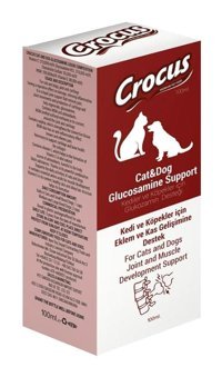 Crocus Premium Glucosamine C Vitamini Kemik Eklem Tüy Sağlığı İçin 100 ml Sıvı Köpek Vitamini