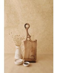 Tezyinat Wood Ahşap Küçük Kahverengi Tekli Kesme Tahtası