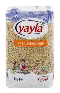Yayla Yeşil Mercimek 4x1 kg