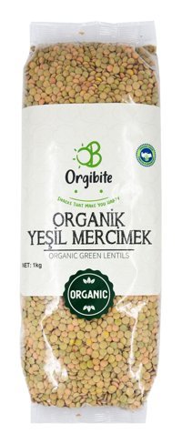 Orgibite Organik Yeşil Mercimek 1 kg
