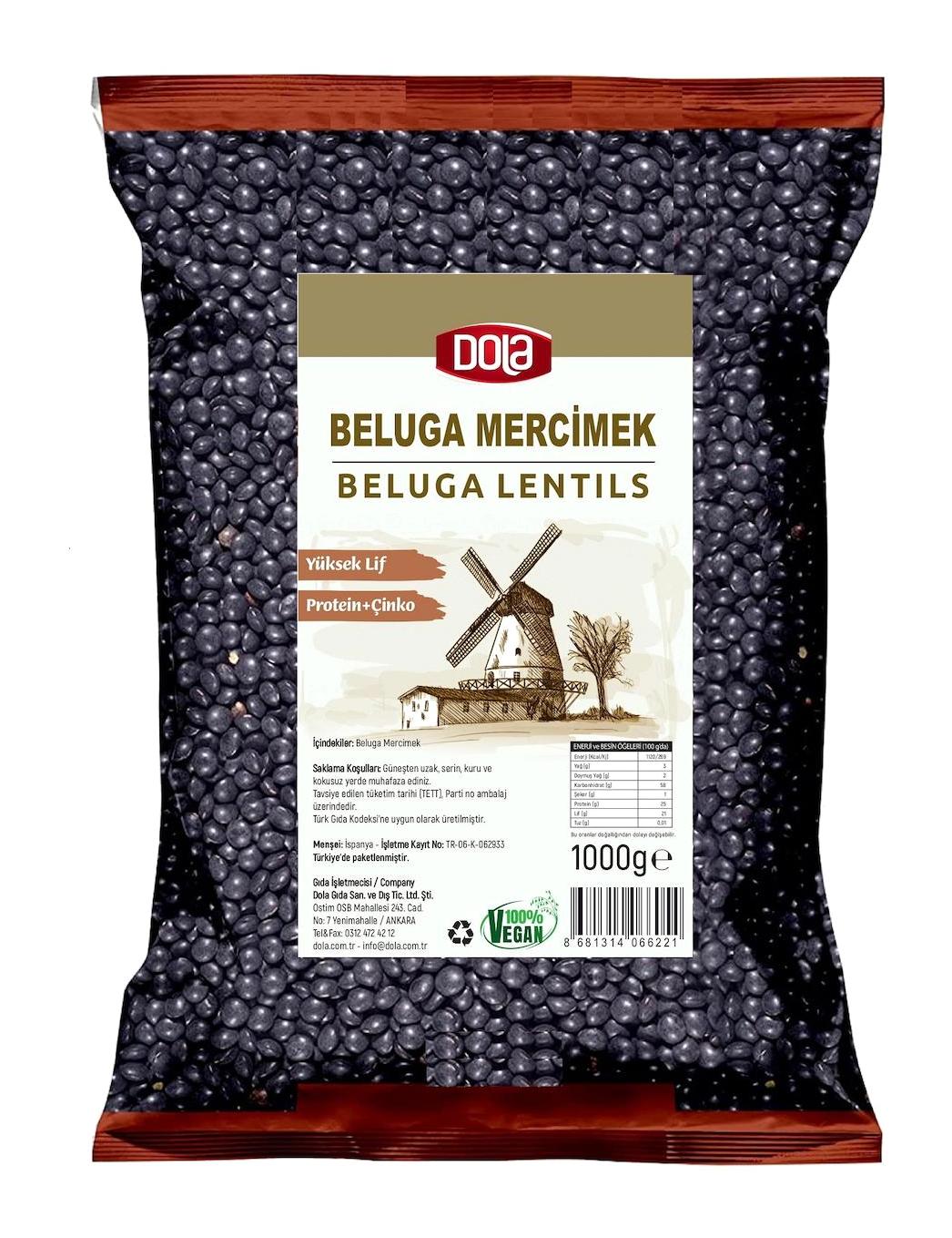 Dola Beluga Siyah Mercimek 1 kg