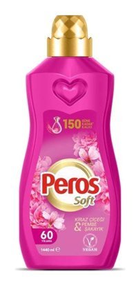 Peros Konsantre Kiraz Çiçeği - Şakayık 240 Yıkama Yumuşatıcı 4x1440 ml