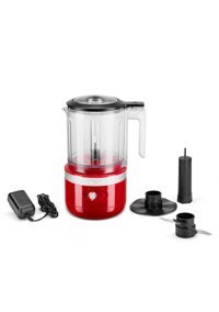 Kitchenaid 5Kfcb519Eer 12 W 1200 ml Plastik Hazneli Çift Bıçaklı Elektrikli Rondo Kırmızı