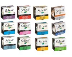 Schesir Karışık Parça Etli Yetişkin Yaş Kedi Maması 12x85 gr