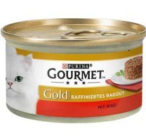 Purina Gourmet Gold Sığır Parça Etli Yetişkin Yaş Kedi Maması 85 gr