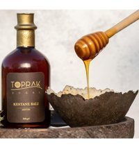 Toprak Doğal Hakiki Artvin Organik Süzme Kestane Balı 290 gr