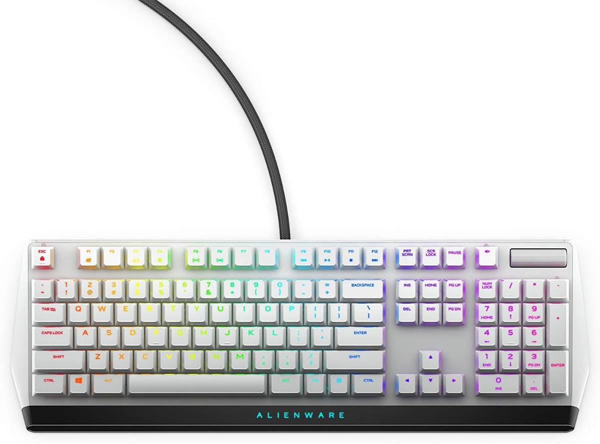 Dell Alienware AW510K İngilizce Q RGB White Switch Kablolu Beyaz Mekanik Gaming Klavye