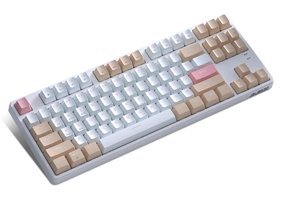 Lechnical XJTC13143CA-RC0117 İngilizce Q 87 Tuşlu White Switch Kablosuz Beyaz Mekanik Gaming Klavye