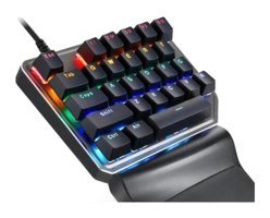 Hallow Motospeed K27 Türkçe Q RGB Blue Switch Kablolu Siyah Mekanik Gaming Klavye