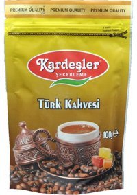 Kardeşler Şekerleme Sade Orta Kavrulmuş Türk Kahvesi 100 gr