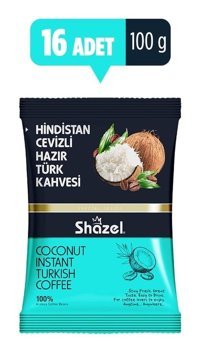 Shazel Hindistan Cevizli Türk Kahvesi 16x100 gr