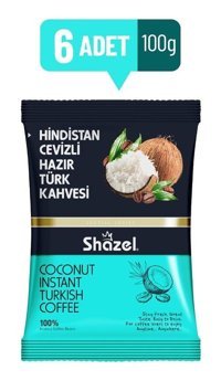 Shazel Hindistan Cevizli Türk Kahvesi 6x100 gr
