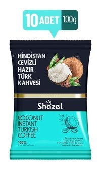 Shazel Hindistan Cevizli Türk Kahvesi 10x100 gr