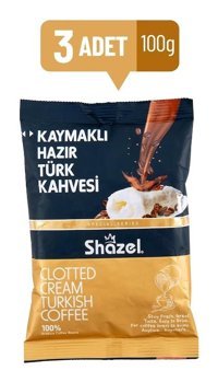Shazel Kaymaklı Türk Kahvesi 3x100 gr
