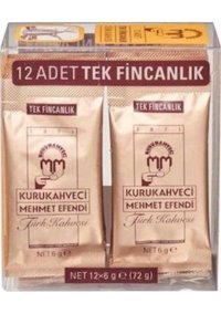 Kurukahveci Mehmet Efendi Sade Türk Kahvesi 12x6 gr